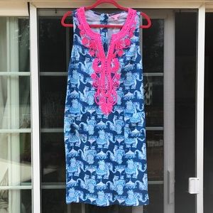 Lilly Pulitzer Carlotta Stretch Shift Dress, Sz 12